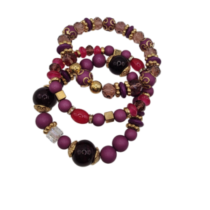 Bracelets Trio  – Boules & Cristaux Synthétiques