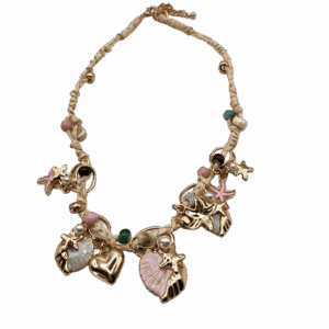 collier coquillages et étoiles de mer