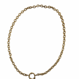 Collier maille jaseron fermoir bouée