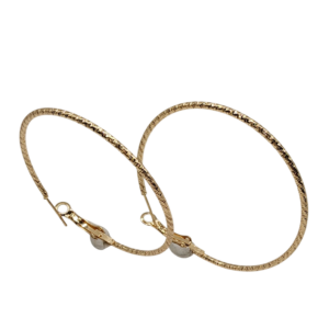 Créoles plaqué or sciselées