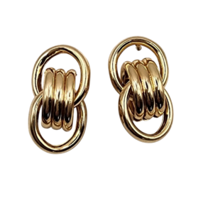 Boucles d'oreilles entrelacées
