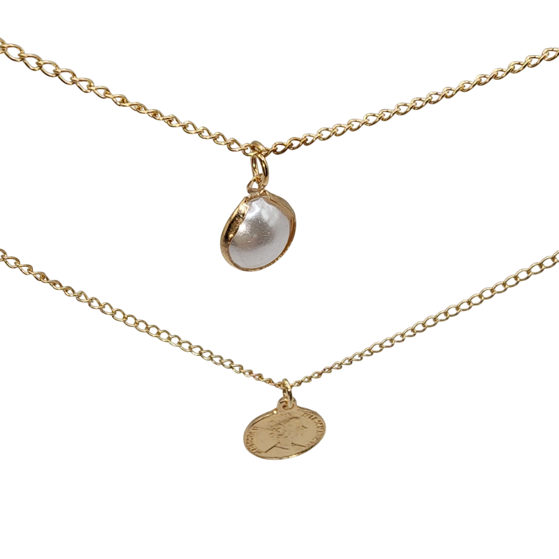 Collier perles immitation – Image 2